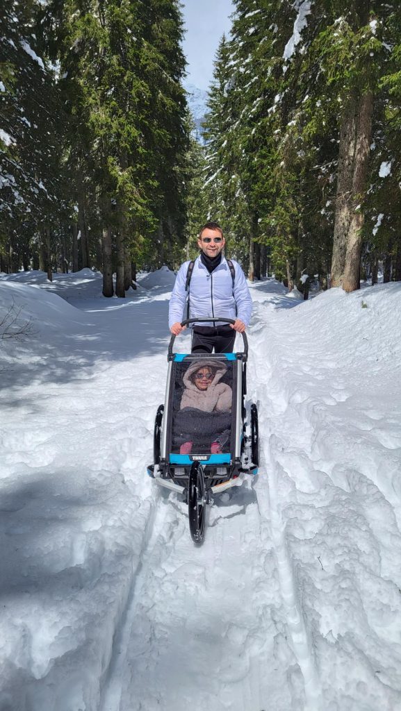 Jeunes Sports Passion Association - balade en poussette adaptée au handicap dans la neige